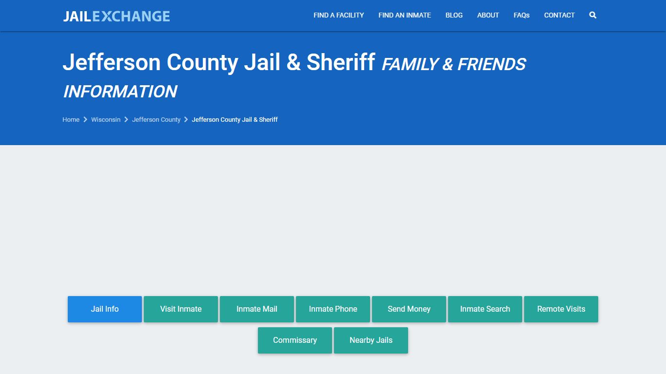 Jefferson County Jail & Sheriff WI | Booking, Visiting, Calls, Phone